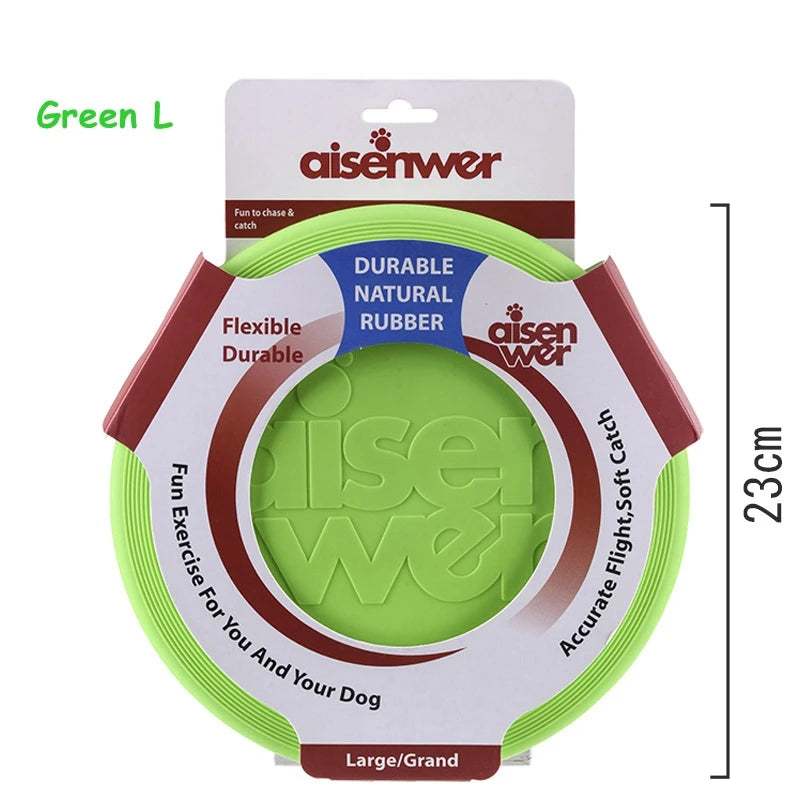 Silicone Dog Flying Disc – Soft Non Slip Training Frisbee Toy