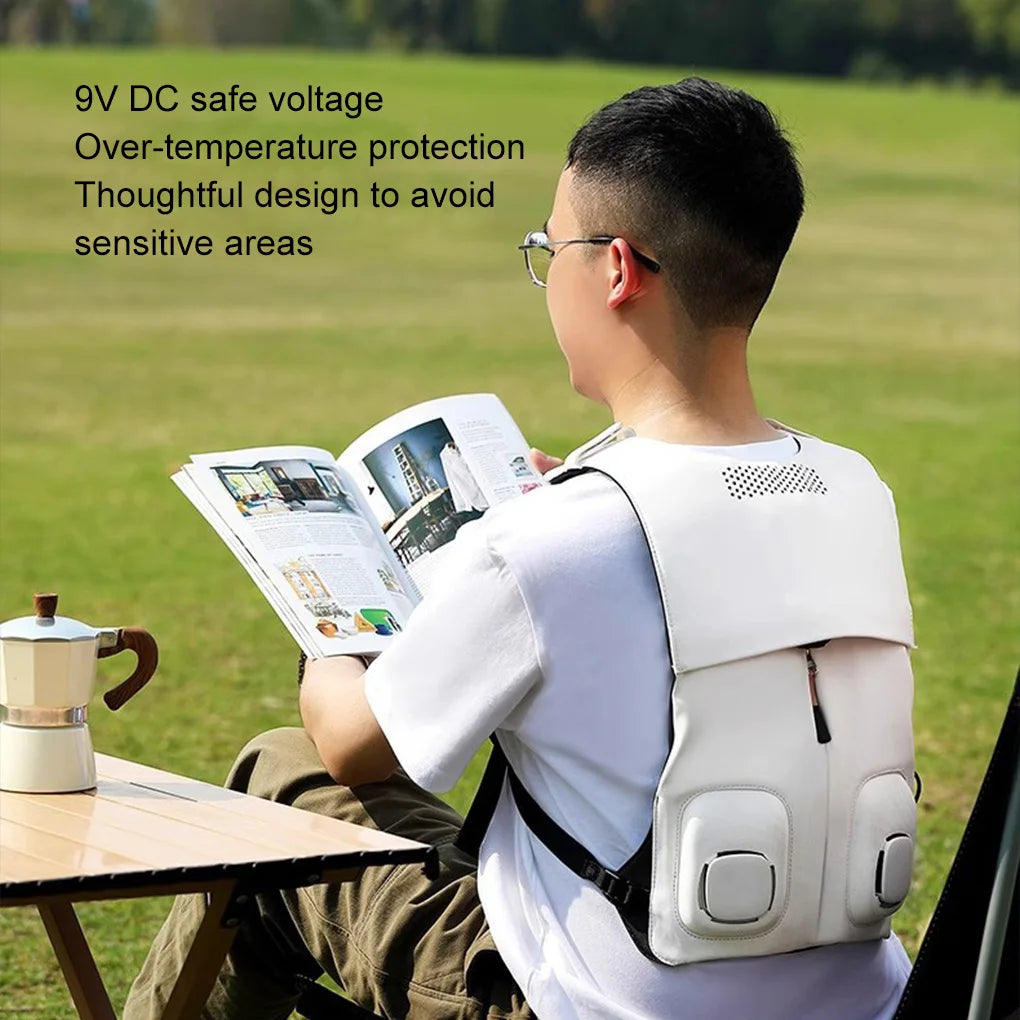 Semiconductor Refrigeration Cooling Air Conditioner Clothing Summer Air Conditioning Vest Outdoor Work Circulating Ice Clothes