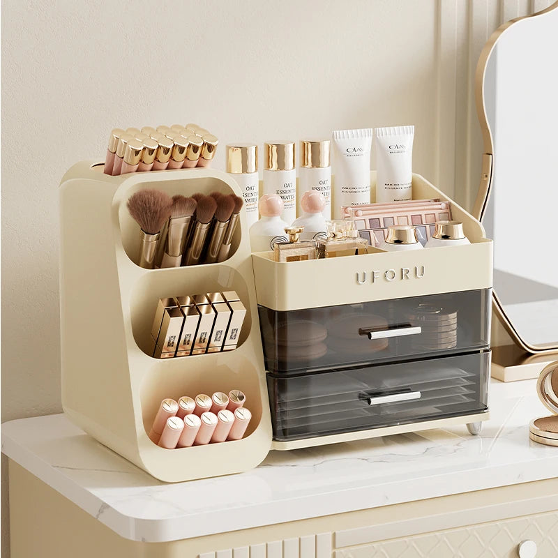 Uforu Back-to-School Cosmetics Storage Box – Large Multifunctional Organizer for Students