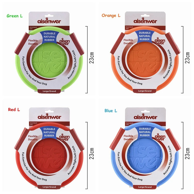 Silicone Dog Flying Disc – Soft Non Slip Training Frisbee Toy
