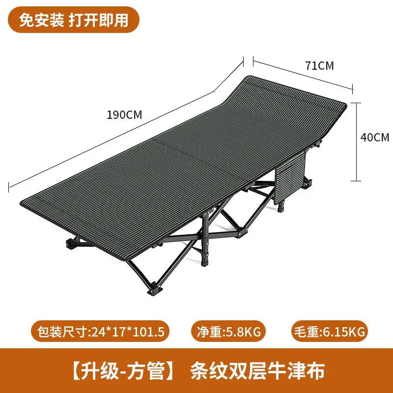 Portable Folding Camping Cot, Breathable & Comfortable Multi-Use Bed for Outdoor, Office Nap&Home Care,Lightweight Military Cot