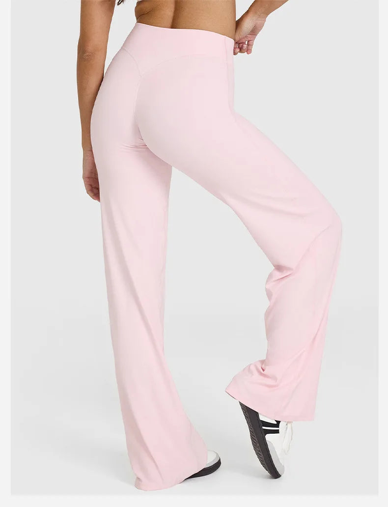 Sports straight-leg pants for women without embarrassment wide-leg pants yoga breathable fitness clothing versatile casual pants