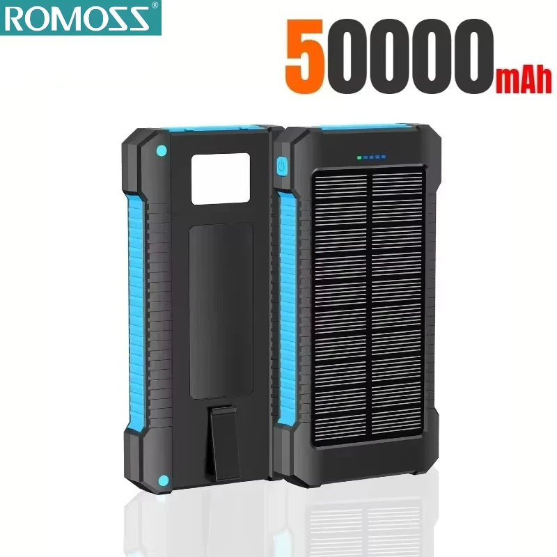 ROMOSS Solar Power Bank – 120W 500000mAh Fast Charging Battery