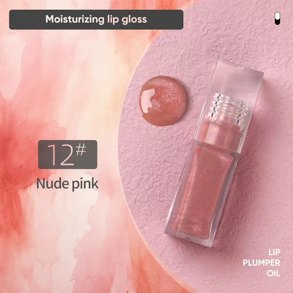Hydrating Plumping Lip Gloss – Clear & Tinted, Long-Lasting & Waterproof