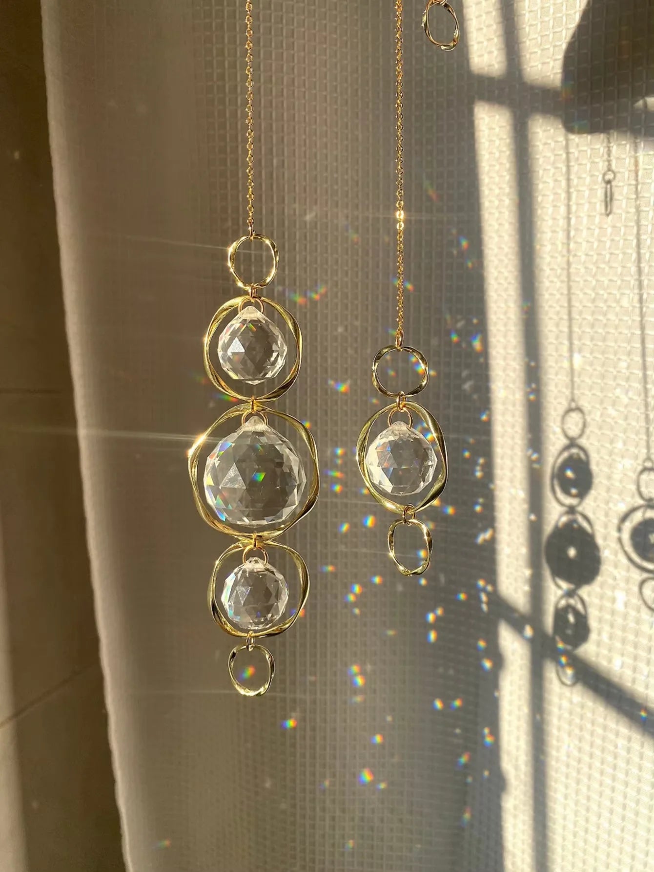 Crystal Suncatcher Prism – Rainbow Maker Hanging Window Decor