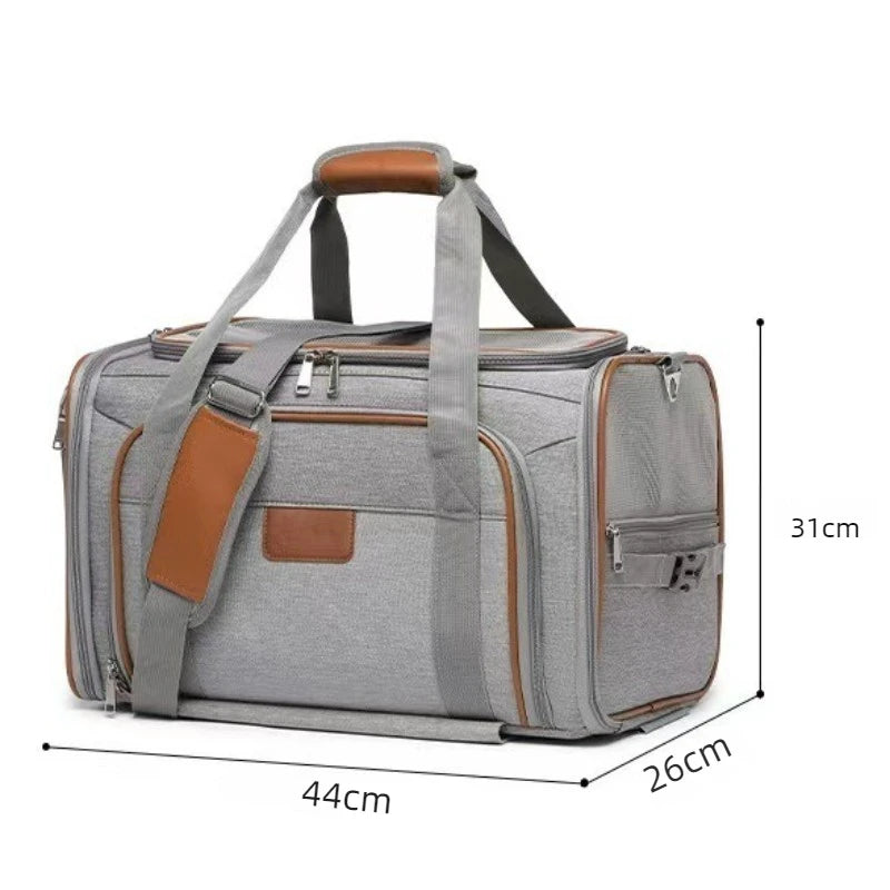 Pet Outdoor Suitcase Expandable Cat Bag Portable Pet Trolley Case Large Capacity Handbag Dog Cat Bag Car Bag Dog Travel Case