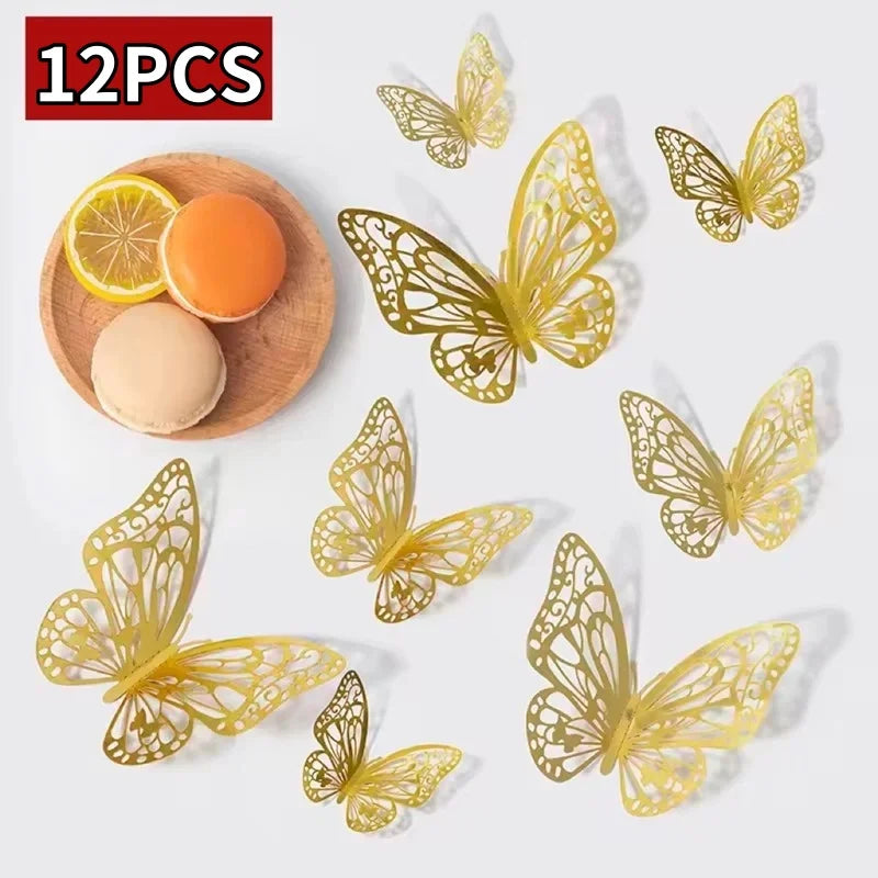 3D Butterfly Wall Stickers – DIY Decorative Butterflies for Home Decor