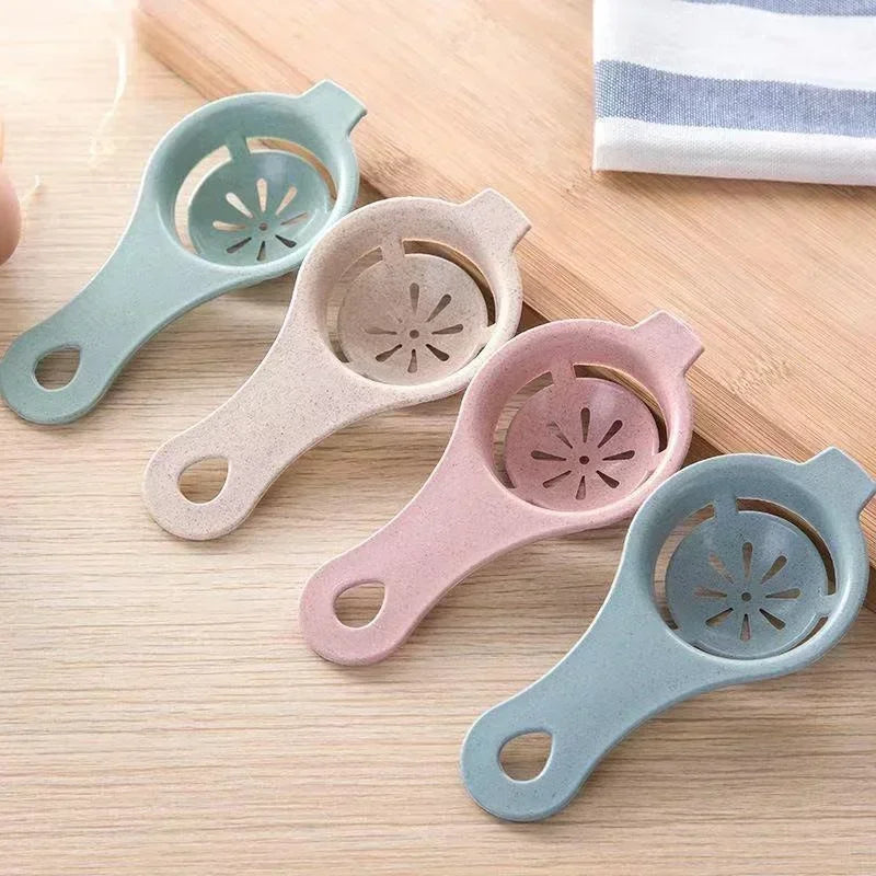 2PCS Egg Separator – White & Yolk Filter Kitchen Baking Tool
