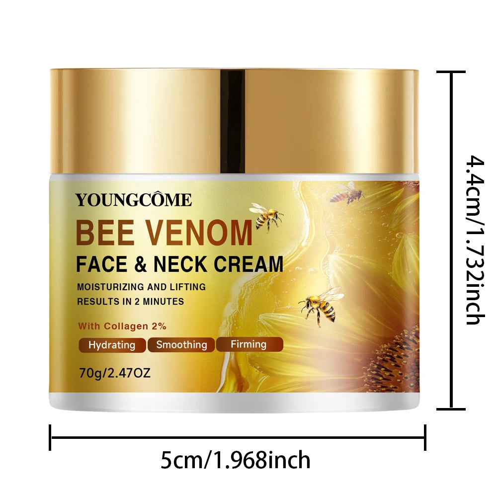 40/70g Bee Venom Face Neck Cream - Daily Moisturizing Firming Skin Smoothing Lifting Care for All Skin Types