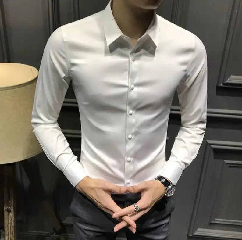 Men’s Long Sleeve Shirt – Elegant & Casual for Office and Everyday