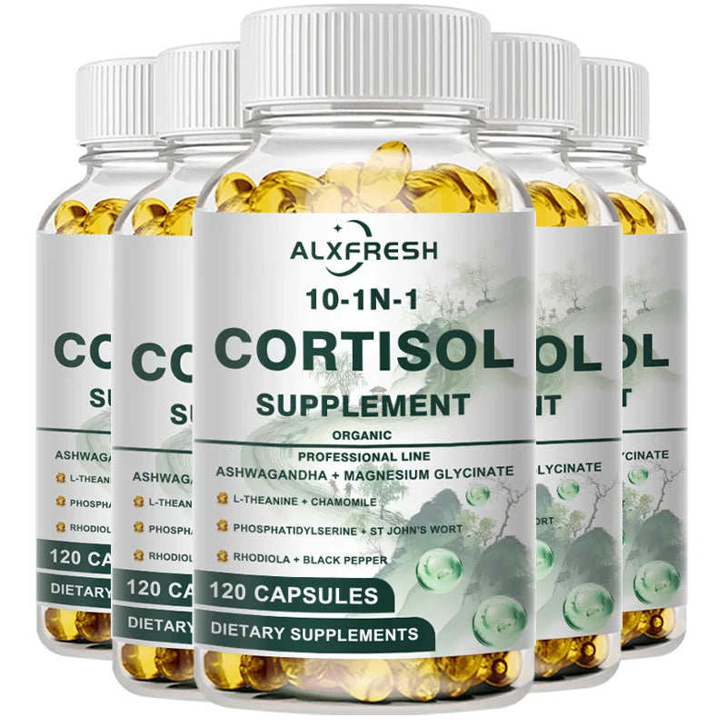 Cortisol Capsules For Cortisol Inhibitors Promote Relaxation Improve Sleep Relieve Anxiety Support Neurotransmitter Balance