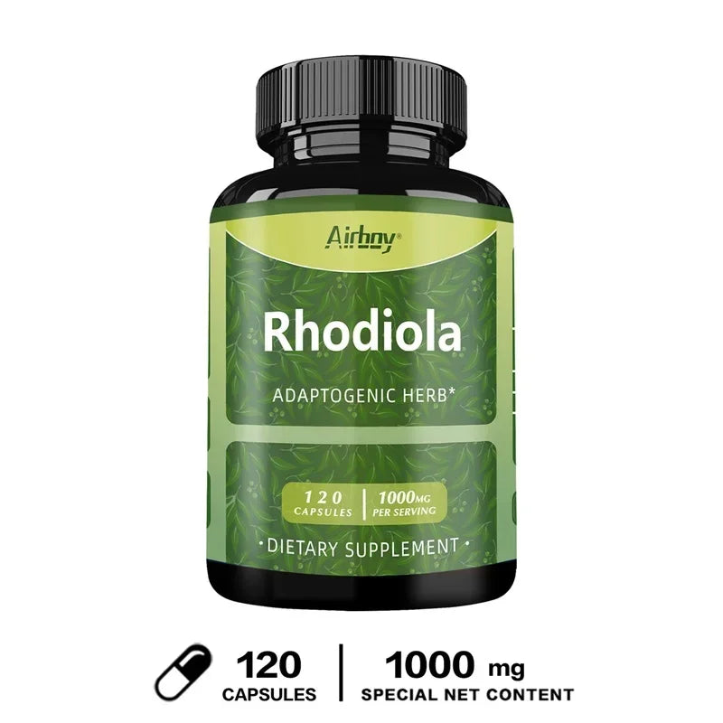 Rhodiola Supplement - Improves Athletic Performance, Endurance, Mood and Motivation, Relieves Anxiety & Improves Mood