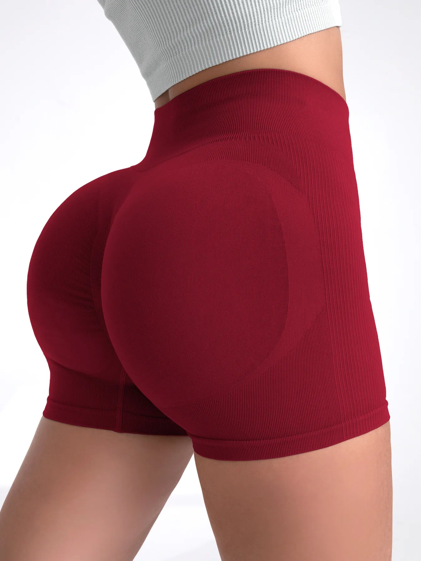 High Waist Women’s Seamless Yoga & Gym Shorts – Push Up Fitness Cycling & Jogging