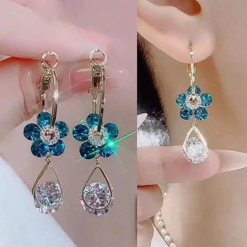 925 Silver Needle Pearl Tassel Drop Earrings for Women – Trendy Zircon Statement Jewellery