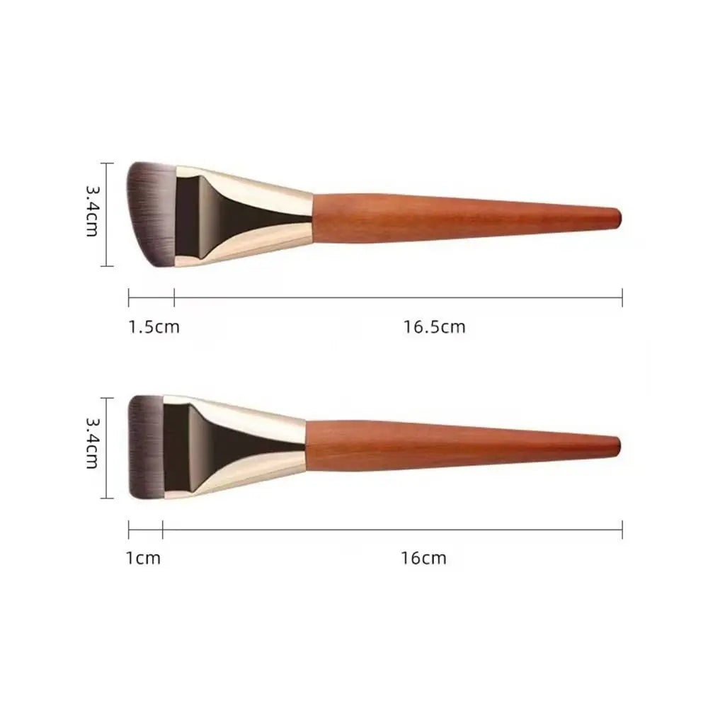 Ultra-Thin Flat Foundation Brush – Soft Synthetic Makeup Brush