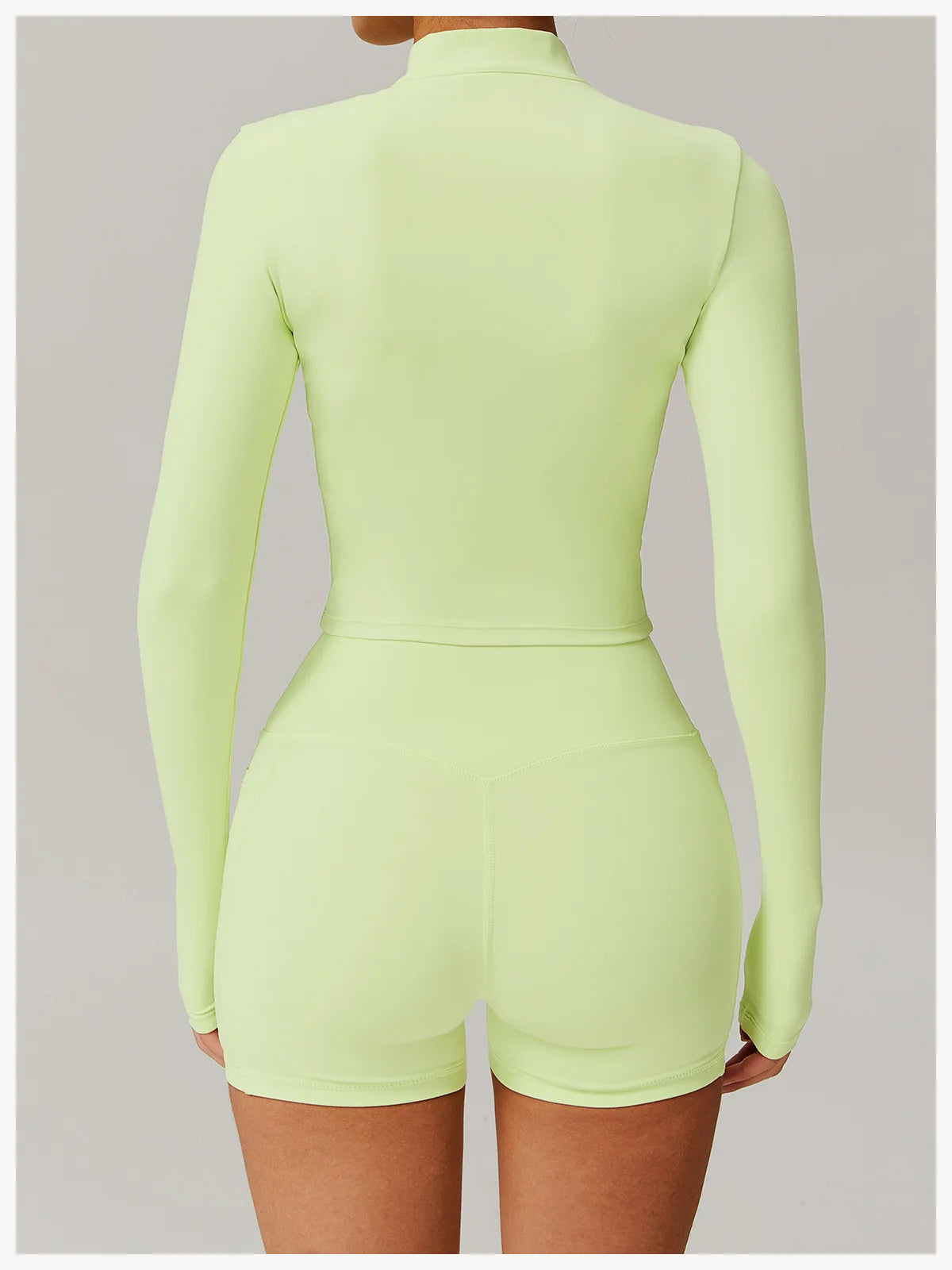 Women’s Slim Fit Zipper Jacket – Long Sleeve Fast-Dry Yoga & Fitness Top