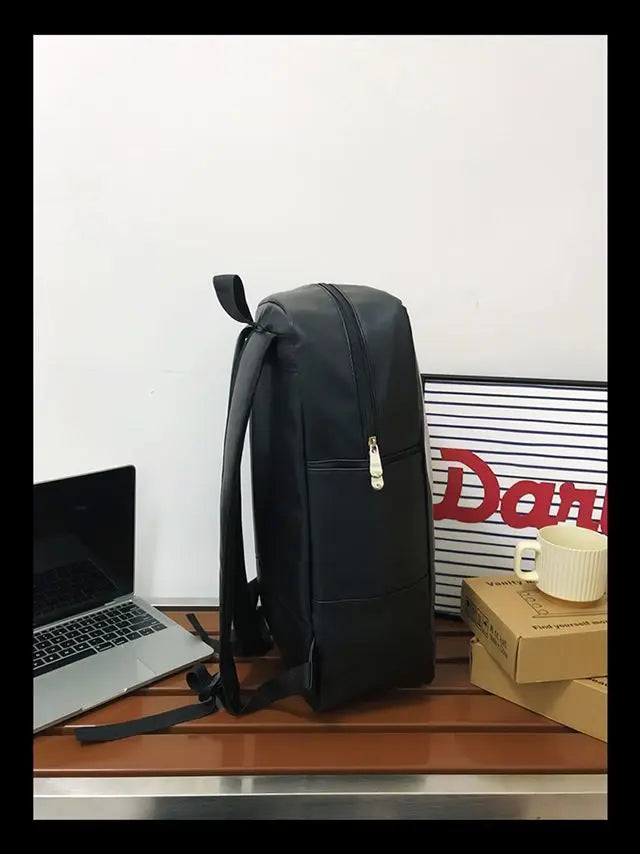 Unisex Splashproof Nylon Backpack with Mobile Phone Pocket – High-Capacity Casual Street Style Bag