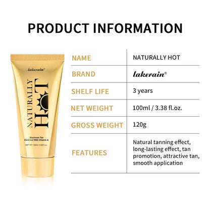 Long-Lasting Tanning Cream for All Skin Types – Smooth Non-Sticky Bronzer