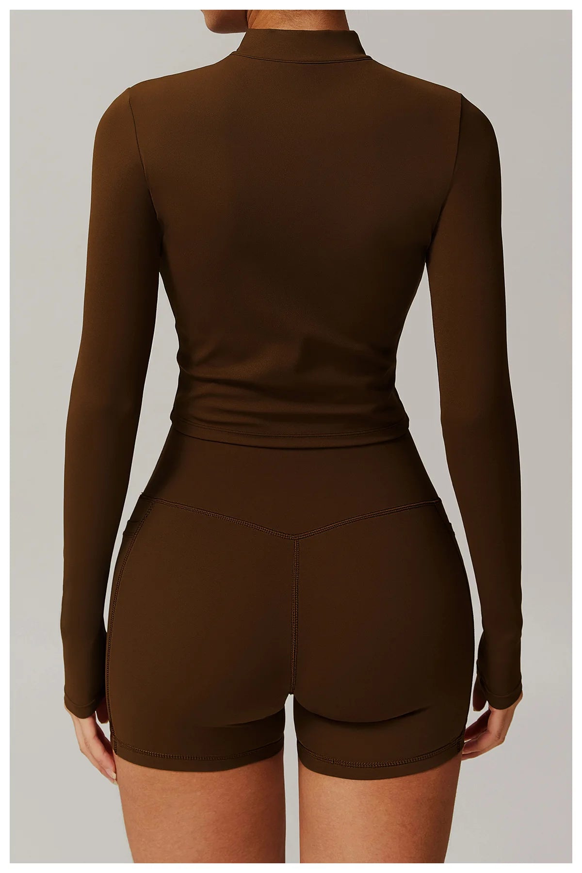 Women’s Slim Fit Zipper Jacket – Long Sleeve Fast-Dry Yoga & Fitness Top