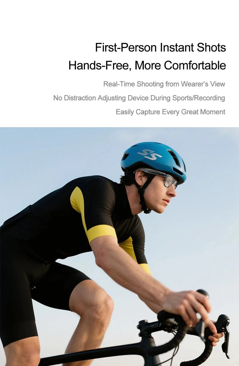 Lenovo 4K HD AI Smart Glasses Photochromic Multifunction Bluetooth Calling Voice Assistant Music Player Translate Camera Glasses