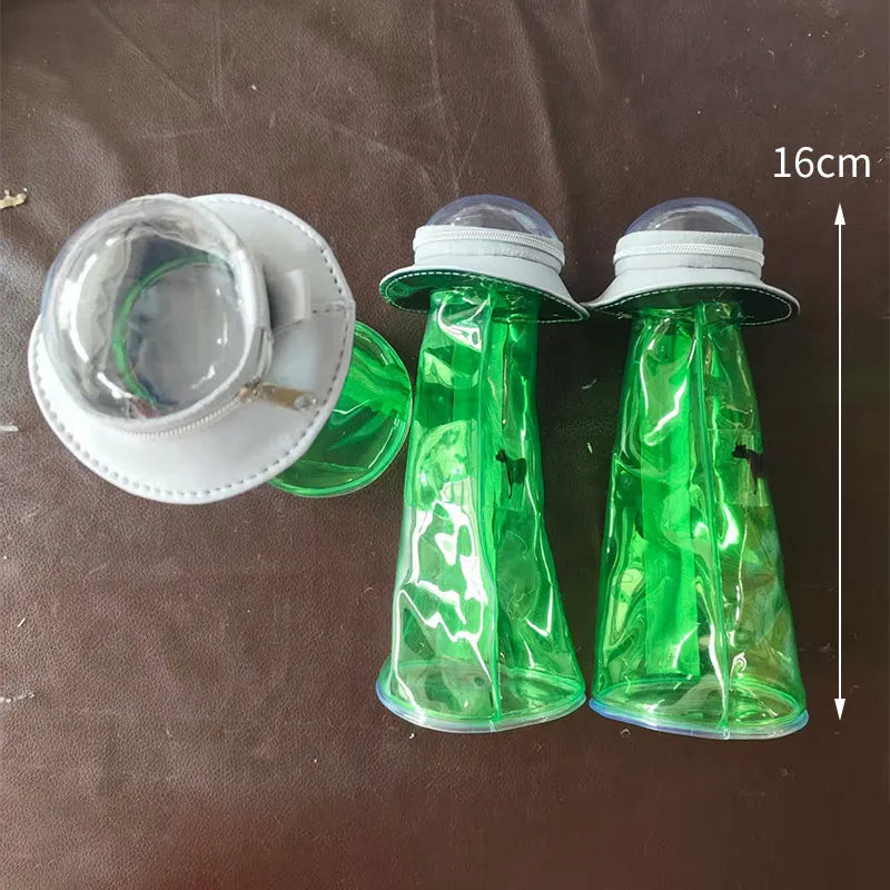 Creative Spaceship Shaped Hanging Storage Bag Transparent Large Capacity Doll Stationery Storage Box Backpack Pendant Cute Gift