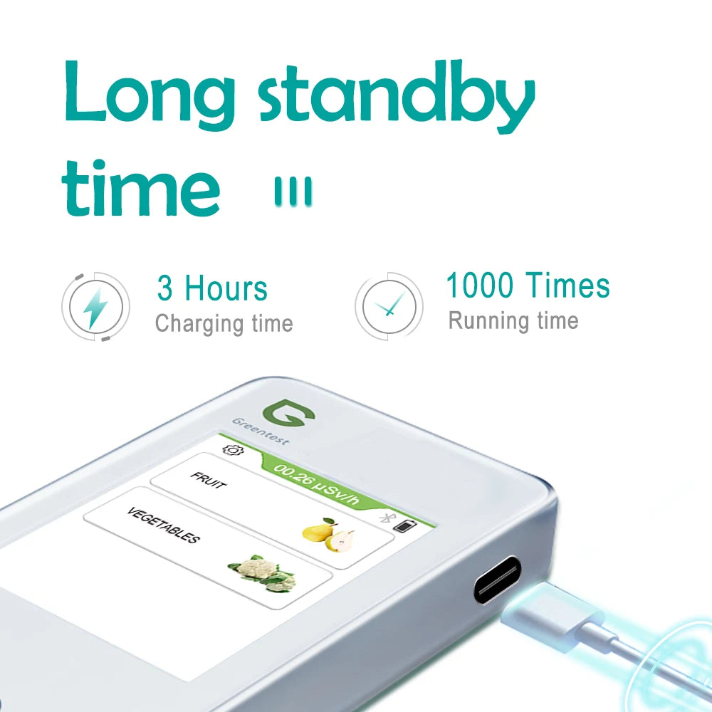 Portable Food Safety Nitrate Tester for Fruits & Vegetables with Digital Display