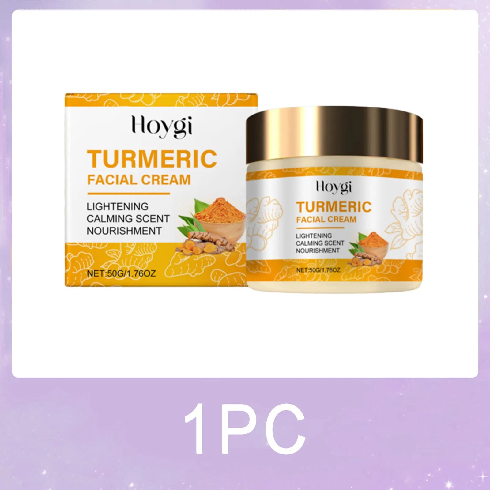 Turmeric Skincare Set – Anti-Acne Soap Moisturising Face Cream & Brightening Serum