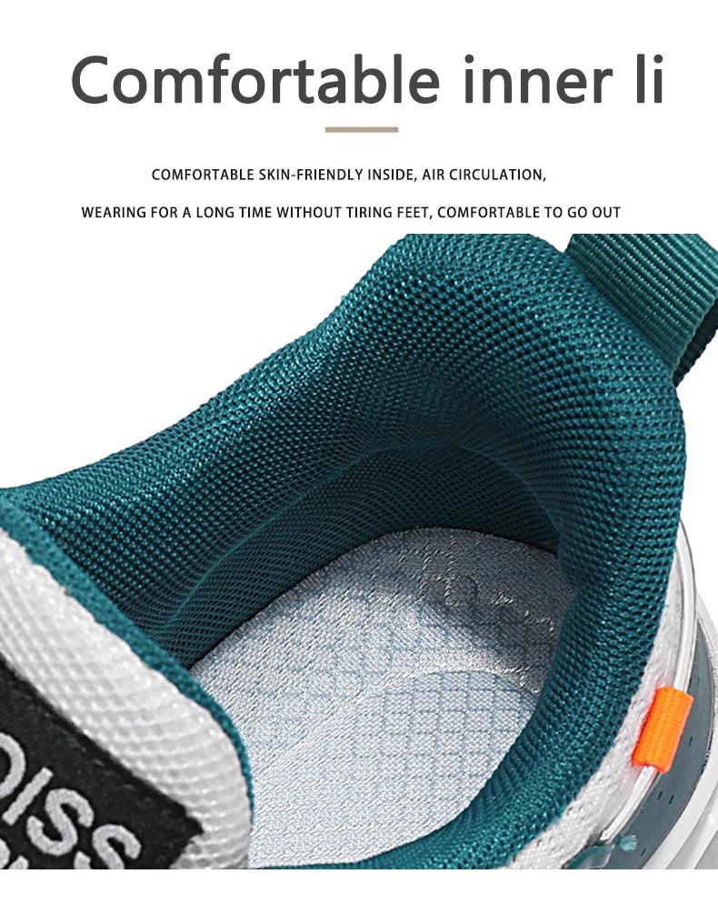 Men’s Lightweight Breathable Running Sneakers – Shock-Absorb Gym & Casual Shoes