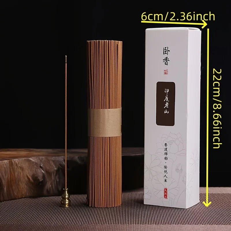 450Pcs Natural Old Sandalwood Incense Sticks, Available in Sandalwood, Mugwort, Agarwood, Tibetan Incense, Thuja, Suitable for Home, Office, Energy, Meditation and Stress Relief, Perfect for Gatherings, Tea Tasting, Bedroom,