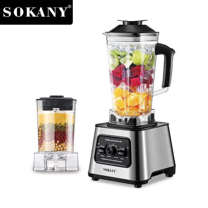 6000W High Power Commercial Blender Heavy Duty Smoothie Ice Crusher Food Processor BPA Free Kitchen Blender
