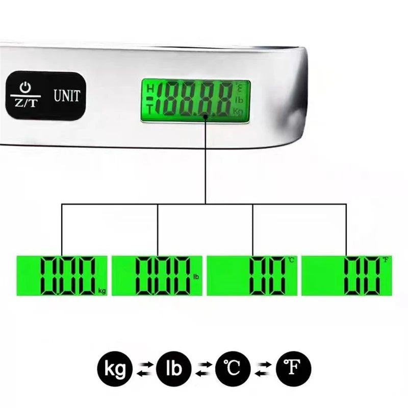 Digital Portable Luggage Scale with LCD Display