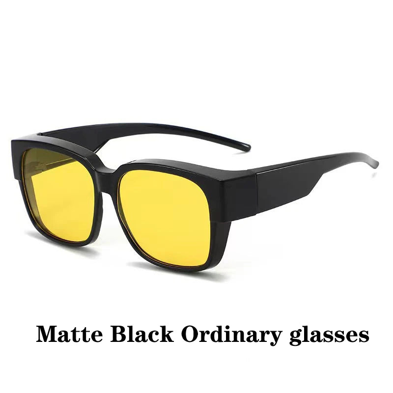 New Fashion Polarized Sunglasses Cover Over Myopia Prescription Glasses Portable Men Women Vintage Fishing Driving Eyewear