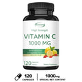 Vitamin C Capsules - Boost Immunity, for Skin, Heart, Teeth Health, Antioxidant, Dietary Supplement
