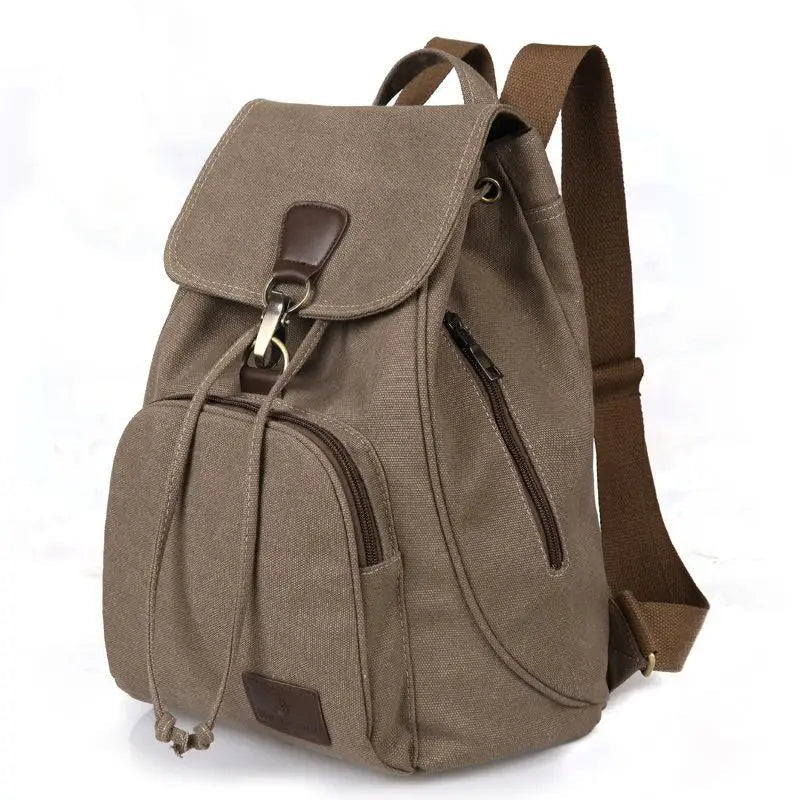 Large Capacity Women’s Canvas Backpack – Casual Vintage Travel & Outdoor Bag