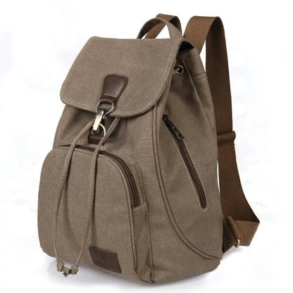 Large Capacity Women’s Canvas Backpack – Casual Vintage Travel & Outdoor Bag