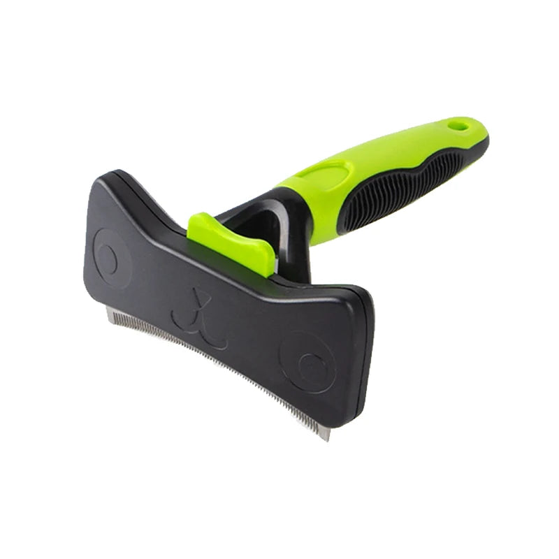 Double Sided Pet Grooming Brush – Undercoat Rake for Dogs & Cats