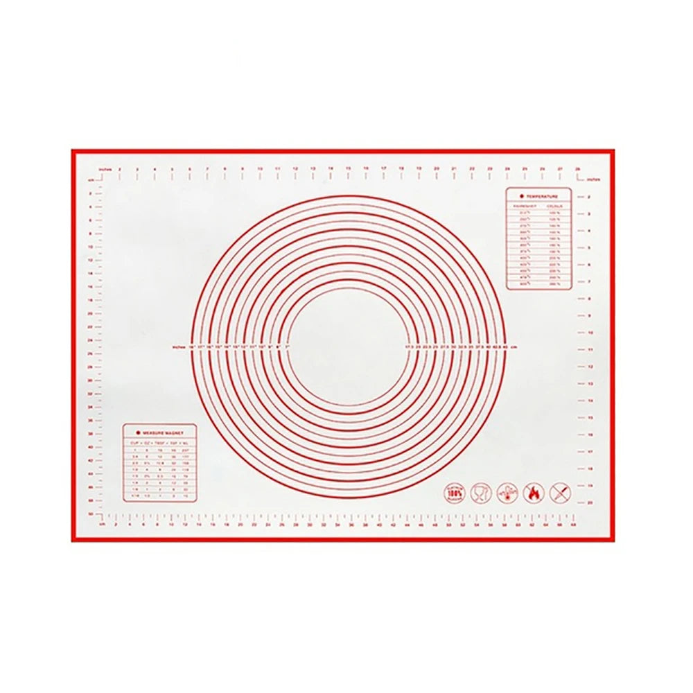 Silicone Kneading Mat – Non Stick Pastry Rolling Pad for Dough & Pizza