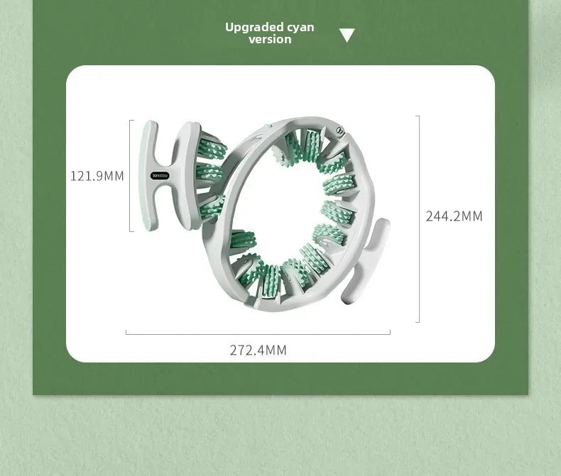 Ring Leg Massager Massage Roller Detachable Handles for Full Body Neck Shoulder Abdominal Muscle Slimming Relaxation