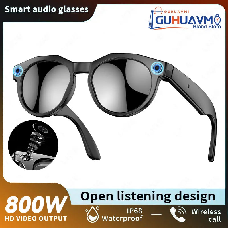 2026 New 4K HD AI Smart Glasses Men 800W Pixel Camera Bluetooth Call 4GB WIFI Transmission Voice Assistant Smart Glasses Women