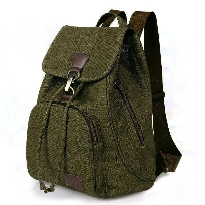 Large Capacity Women’s Canvas Backpack – Casual Vintage Travel & Outdoor Bag