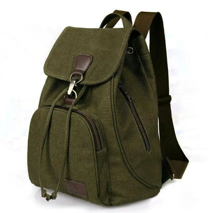 Large Capacity Women’s Canvas Backpack – Casual Vintage Travel & Outdoor Bag