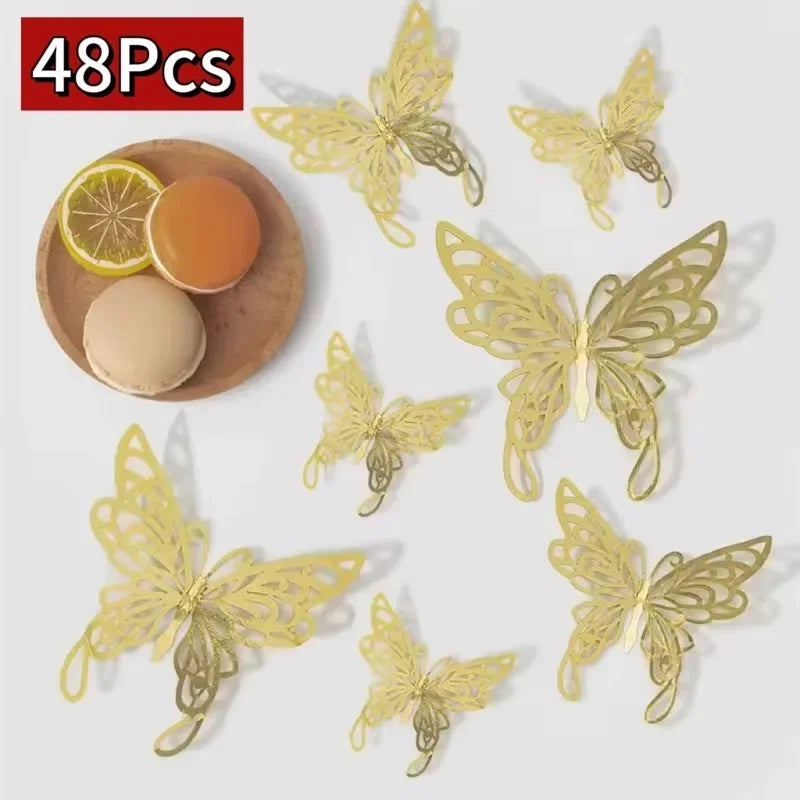3D Butterfly Wall Stickers – DIY Decorative Butterflies for Home Decor