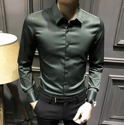 Men’s Long Sleeve Shirt – Elegant & Casual for Office and Everyday