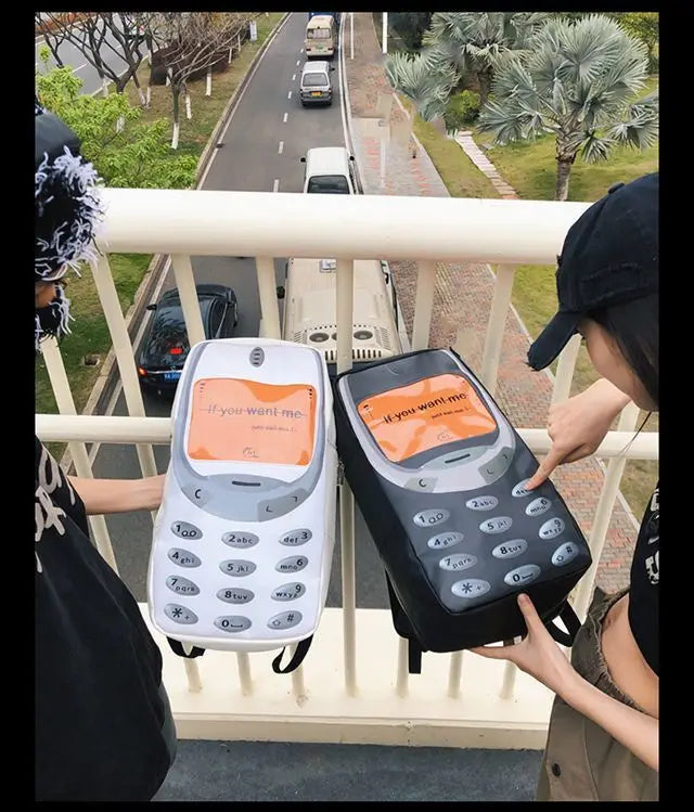 Unisex Splashproof Nylon Backpack with Mobile Phone Pocket – High-Capacity Casual Street Style Bag