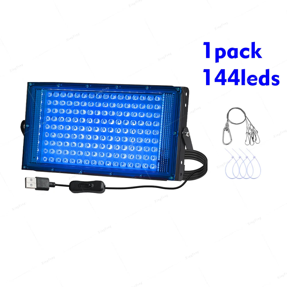 LED UV Tanning Lamp for Face & Body – Full Blue Light Home Sunbathing Device