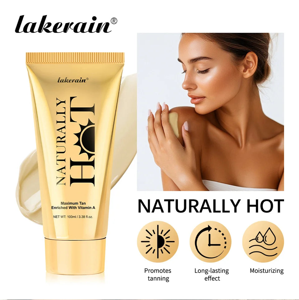 Long-Lasting Tanning Cream for All Skin Types – Smooth Non-Sticky Bronzer