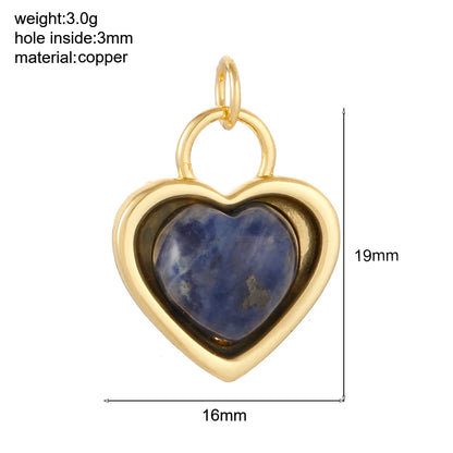 Bohemian Natural Stone Bead Charms for DIY Jewellery Making – Blue & Green Zircon Pendants