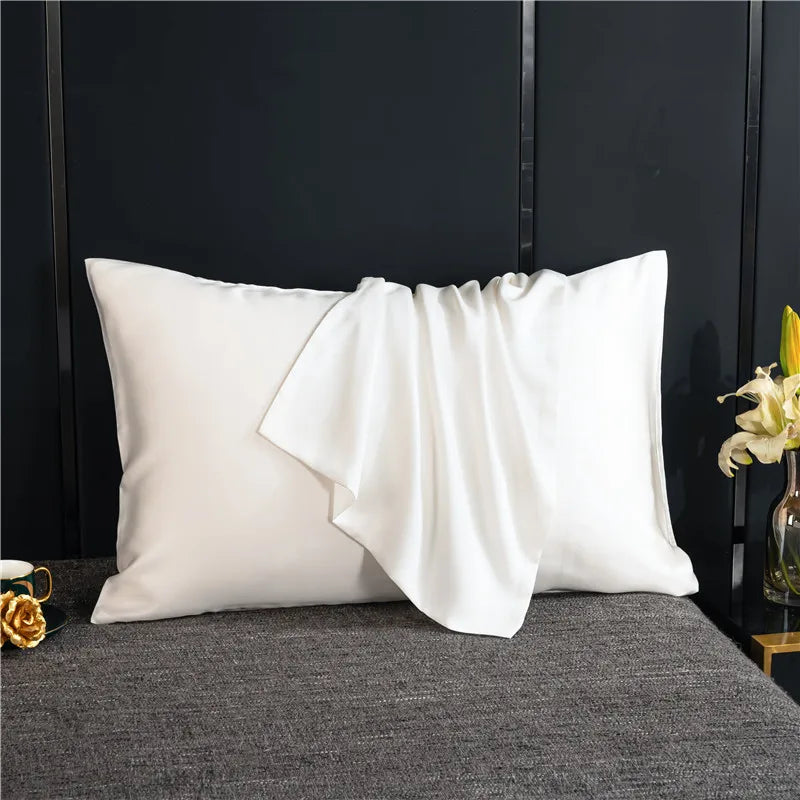 Natural Mulberry Silk Pillowcase – Solid Color 50x70 Bedding Pillow Cover
