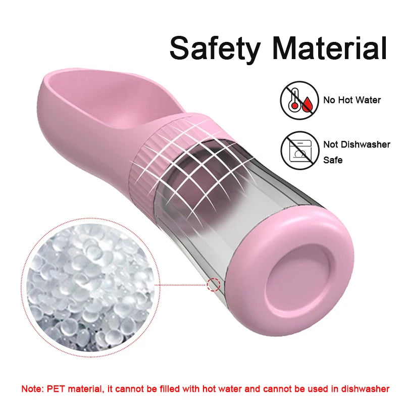 Portable 2-in-1 Dog Water Bottle with Food Container – Travel Pet Water Dispenser for Dogs & Cats