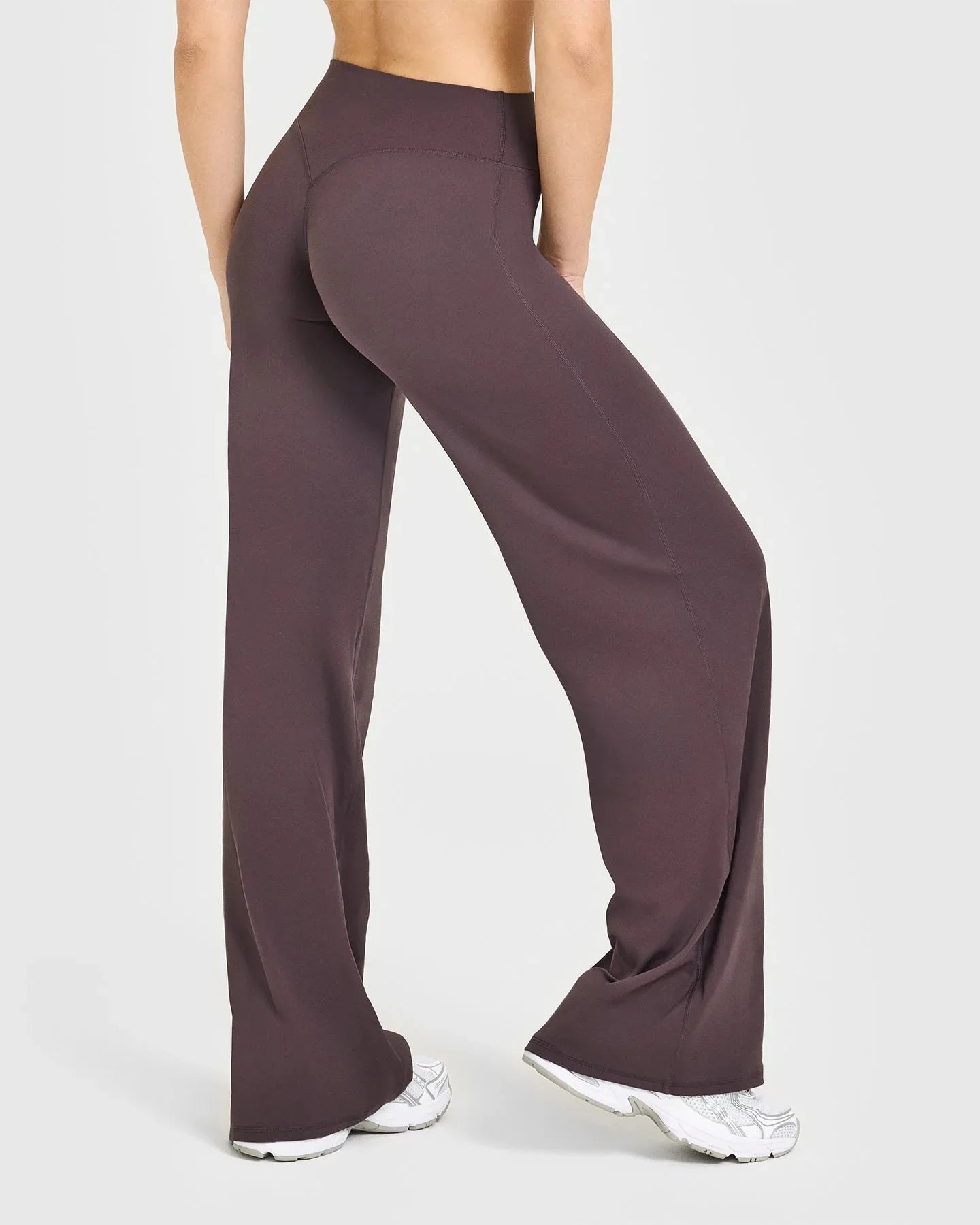 VEQKING Quick Dry Women Yoga Pants Straight-leg Sports Pants Soft Active Trousers Elastic Waist Gym Pilates Pants Winter Outfits